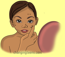 girl changes at puberty